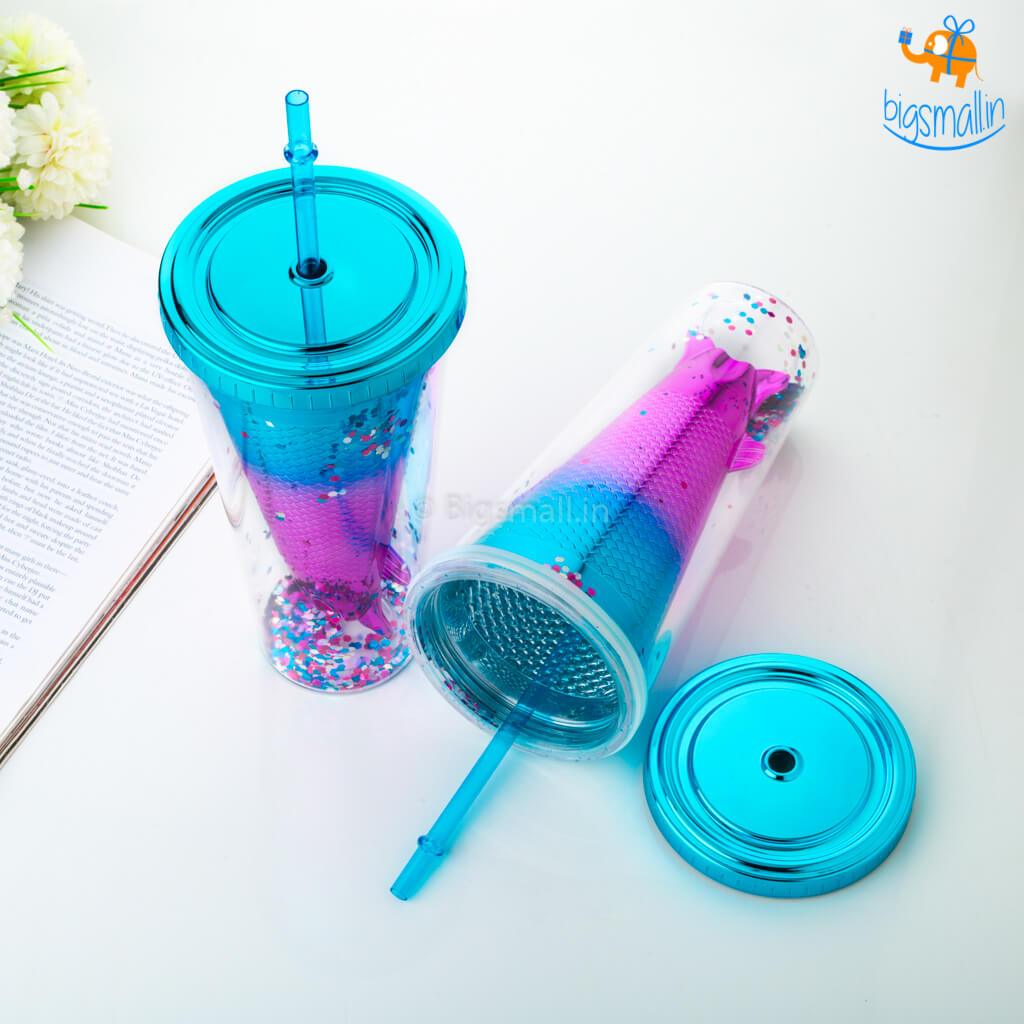 Straw Mermaid Straw With Brush Reusable Straw For Milk Water - Temu