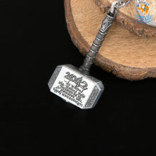 Load image into Gallery viewer, Spinning Thor Hammer Keychain