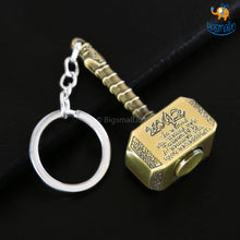 Load image into Gallery viewer, Spinning Thor Hammer Keychain