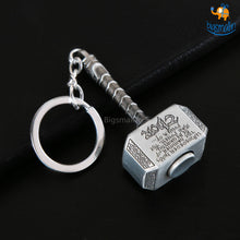 Load image into Gallery viewer, Spinning Thor Hammer Keychain
