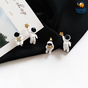 Astronaut Star Ear Studs