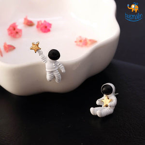 Astronaut Star Ear Studs