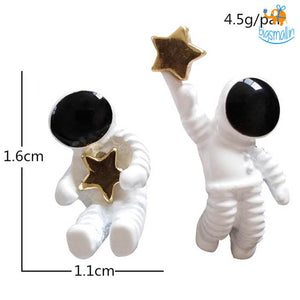 Astronaut Star Ear Studs