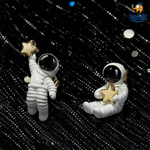 Astronaut Star Ear Studs