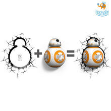 Load image into Gallery viewer, 3D Star Wars BB-8 Wall Lamp
