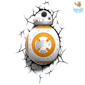 3D Star Wars BB-8 Wall Lamp