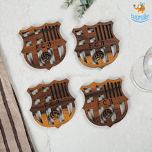 Load image into Gallery viewer, Barcelona Laser Cut Wooden Coasters - Set of 4
