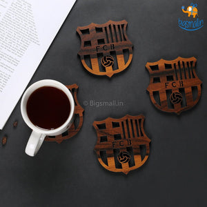 Barcelona Laser Cut Wooden Coasters - Set of 4