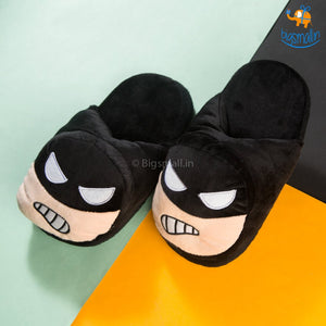 Batman Chibi Plush Slippers (Size: Up to UK 7)