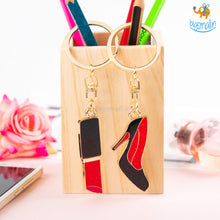 Load image into Gallery viewer, Beauty Essentials Metallic Keychain
