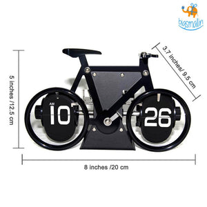Steel Bicycle Flip Clock