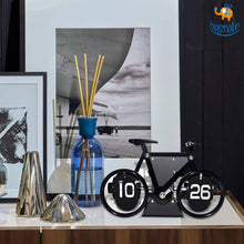 Load image into Gallery viewer, Steel Bicycle Flip Clock
