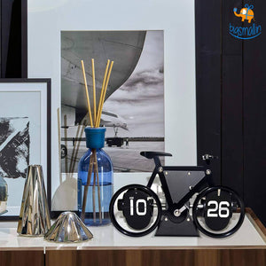 Steel Bicycle Flip Clock