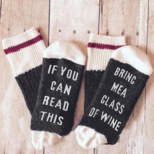 Load image into Gallery viewer, Bring Me Wine Socks
