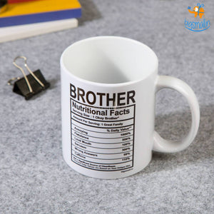 Brother Nutritional Facts Mug