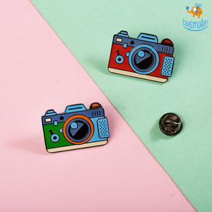 Camera Metallic Lapel Pin