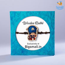 Load image into Gallery viewer, Captain America Wooden Rakhi
