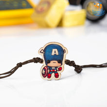 Load image into Gallery viewer, Captain America Wooden Rakhi
