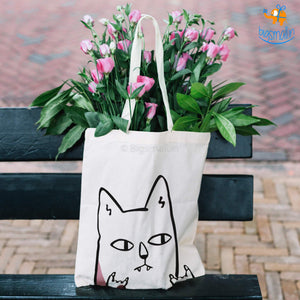 Funny Cat Tote Bag