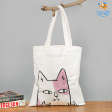 Load image into Gallery viewer, Funny Cat Tote Bag
