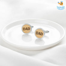 Load image into Gallery viewer, Dad Wooden Cufflinks
