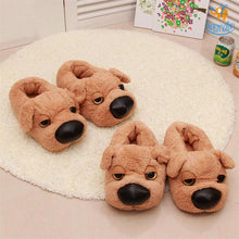Load image into Gallery viewer, Doggo Plush Slippers (UK Size 3 - 7)
