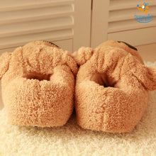 Load image into Gallery viewer, Doggo Plush Slippers (UK Size 3 - 7)
