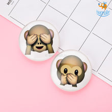 Load image into Gallery viewer, Emoji Crystal Glass Fridge Magnets- Set of 2
