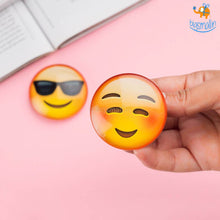 Load image into Gallery viewer, Emoji Crystal Glass Fridge Magnets- Set of 2
