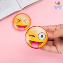 Load image into Gallery viewer, Emoji Crystal Glass Fridge Magnets- Set of 2

