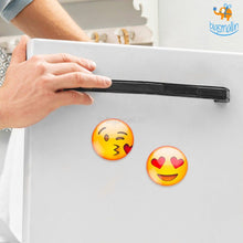 Load image into Gallery viewer, Emoji Crystal Glass Fridge Magnets- Set of 2
