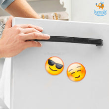 Load image into Gallery viewer, Emoji Crystal Glass Fridge Magnets- Set of 2
