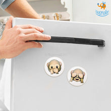 Load image into Gallery viewer, Emoji Crystal Glass Fridge Magnets- Set of 2
