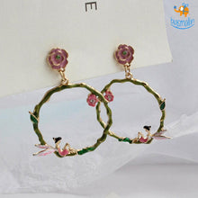 Load image into Gallery viewer, Fairy Tale Hoops Earrings
