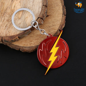 Flash Logo Metallic Keychain