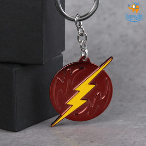 Flash Logo Metallic Keychain