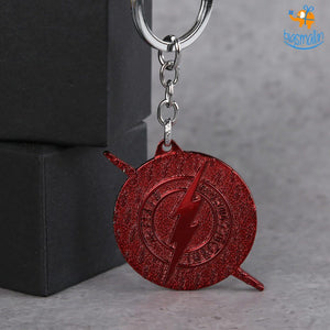 Flash Logo Metallic Keychain