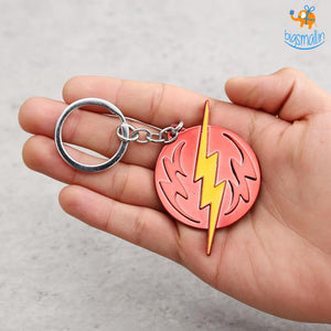 Flash Logo Metallic Keychain