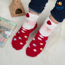 Load image into Gallery viewer, Fluffy Christmas Socks
