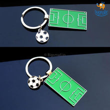 Load image into Gallery viewer, Football Field Metallic Keychain
