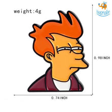 Load image into Gallery viewer, Fry From Futurama Lapel Pin
