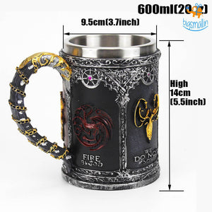 GOT House Emblem Collectible Tankard