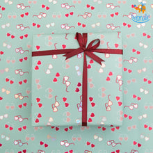 Load image into Gallery viewer, Hearty Sunglasses Gift Wrapping Paper Roll
