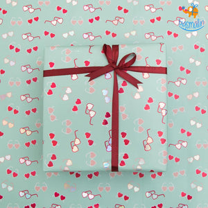 Hearty Sunglasses Gift Wrapping Paper Roll