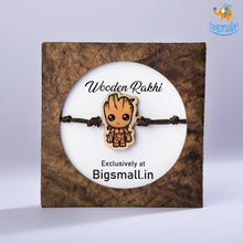 Load image into Gallery viewer, Groot Wooden Rakhi
