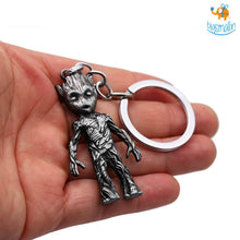 Load image into Gallery viewer, Groot Metallic Keychain
