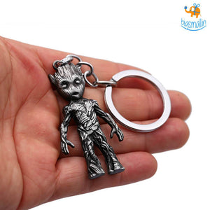 Groot Metallic Keychain