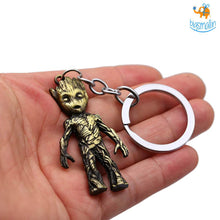 Load image into Gallery viewer, Groot Metallic Keychain
