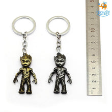 Load image into Gallery viewer, Groot Metallic Keychain
