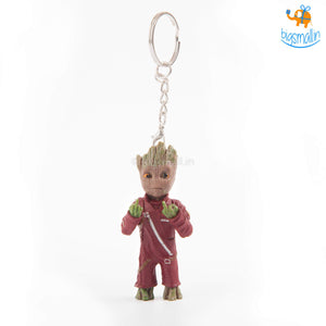 Funny Groot Middle Finger 3D Keychain